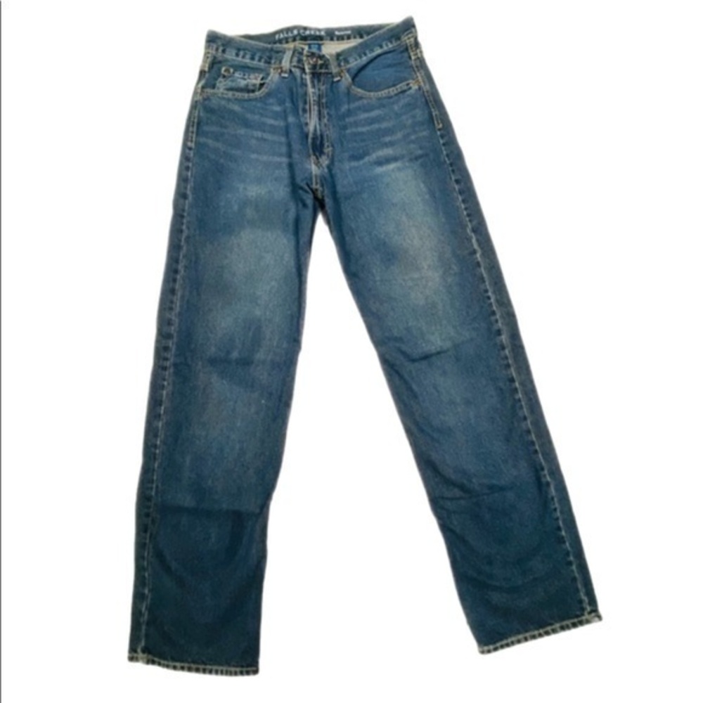 Falls Creek Men’s Blue Straight  Denim Jeans.